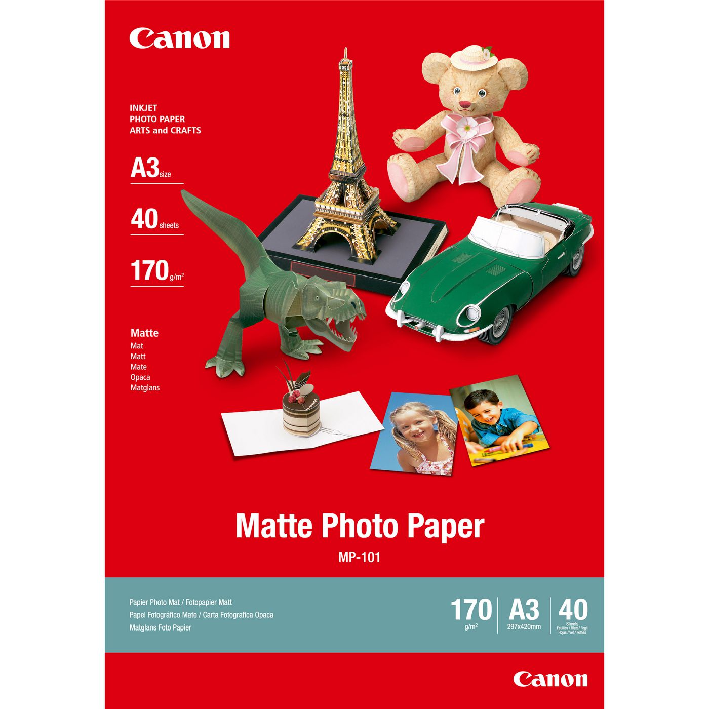 CANON Matte Photo Paper MP-101 A3 40Bl. 170g/m²  matt