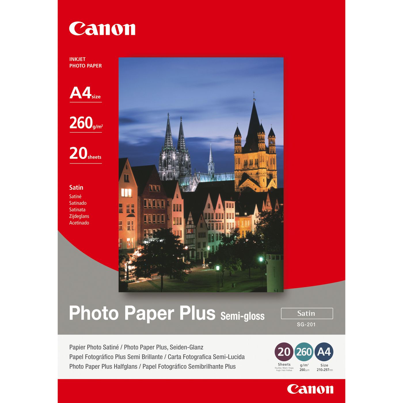 CANON Plus Semi-gloss SG-201 Fotopapier A4 20Blatt