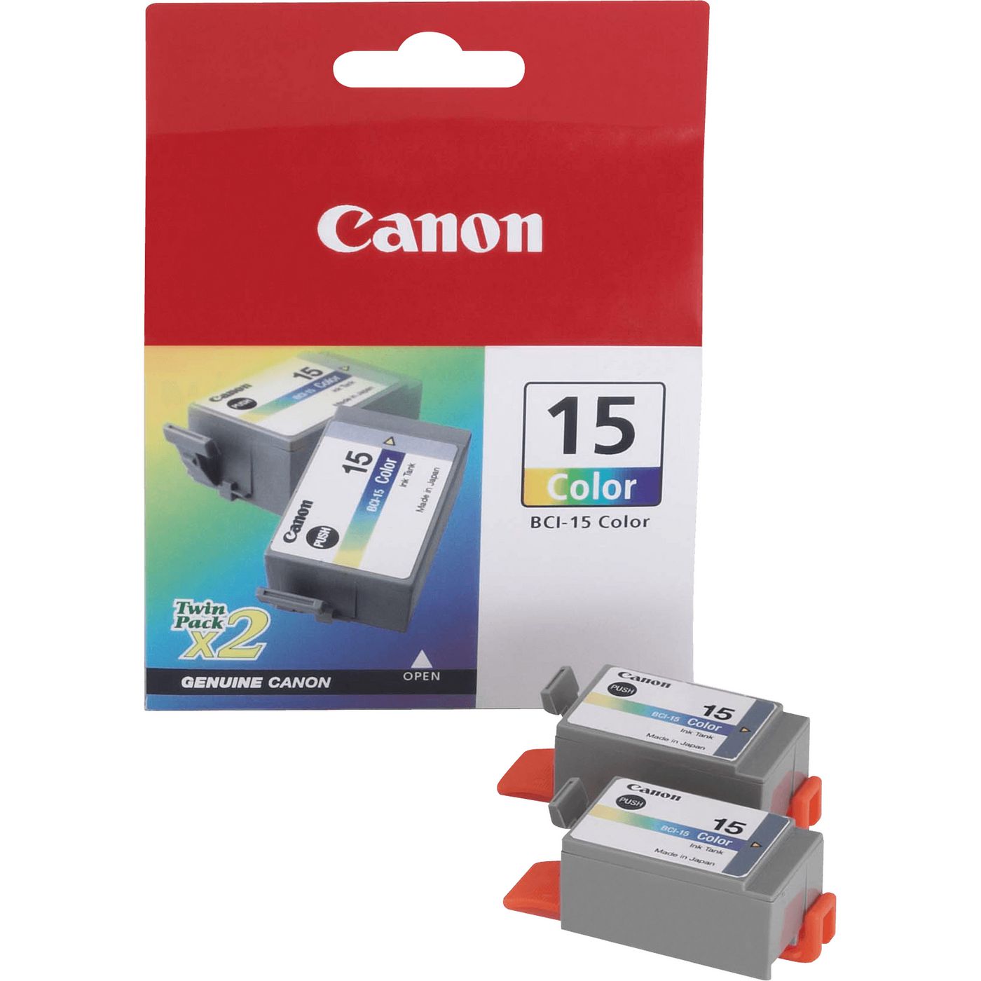 CANON BCI 15 Colour Twin Pack 2er Pack Farbe (Cyan, Magenta, Gelb) Tintenbehälter