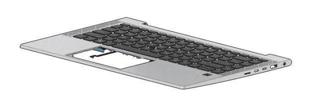 HP Top Cover W/Keyboard CP+PS