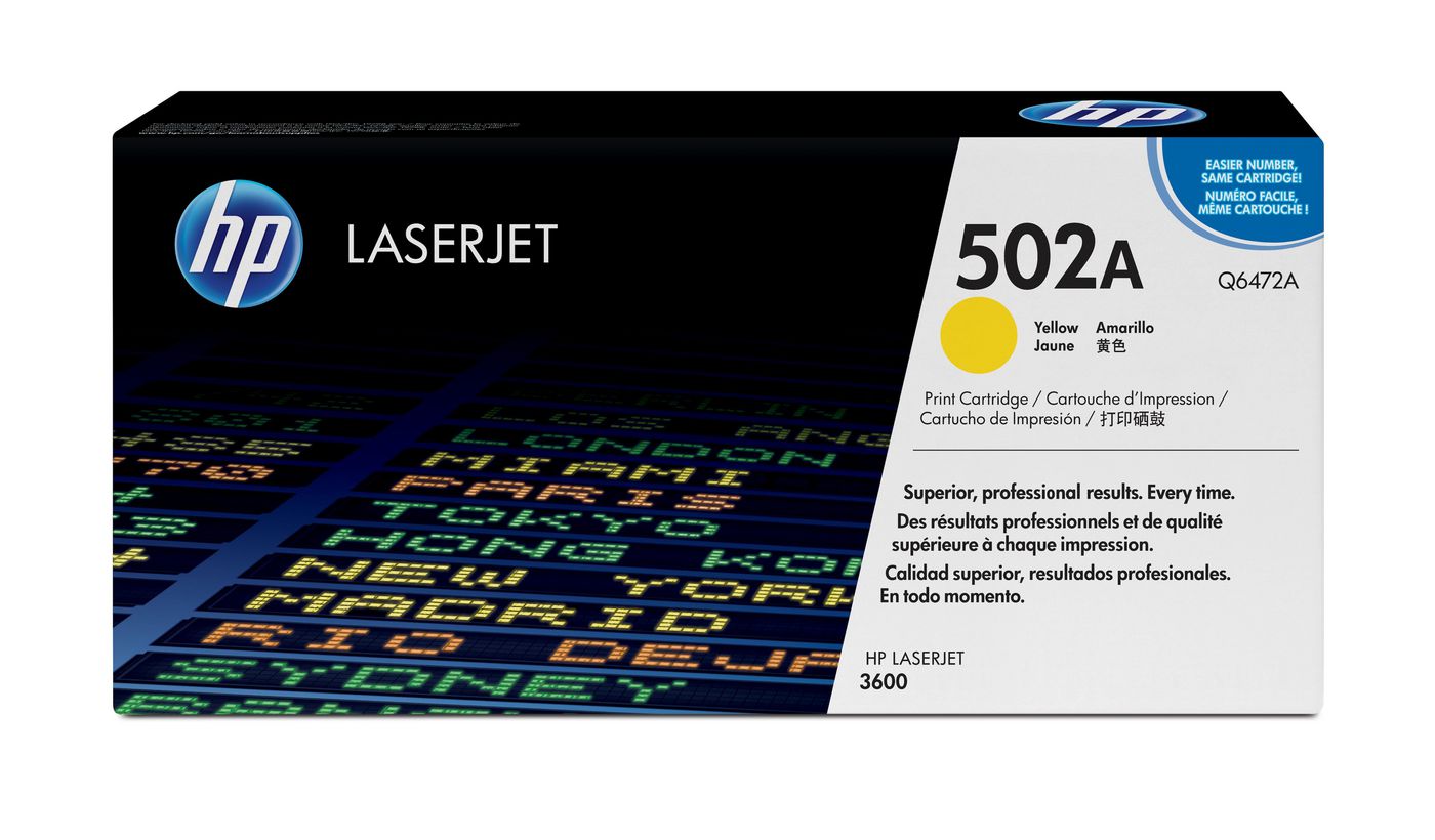 HP 502A Gelb LaserJet Tonerpatrone (Q6472A)