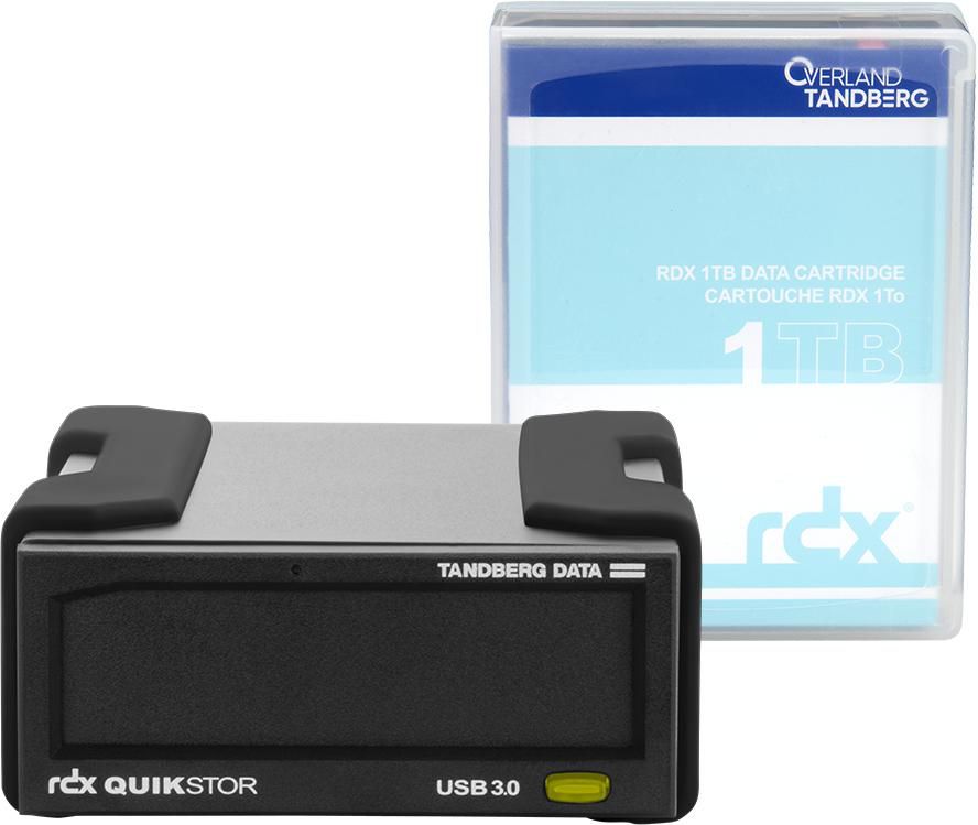 TANDBERG RDX External drive kit  1  TB Cartridge + Software