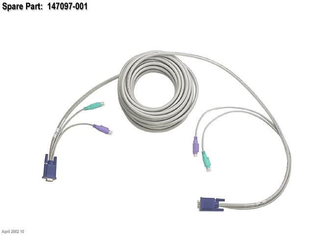 HP 147097-001-RFB CPU-to-Server Console Cable 