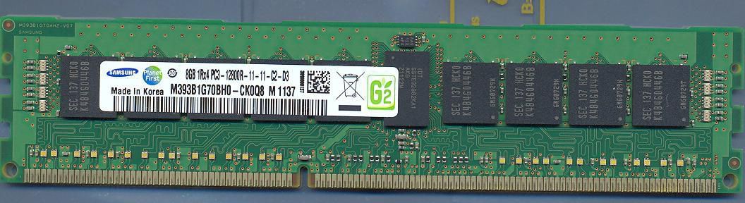 DIMM 8GB Pc3 12800R 1Gx4