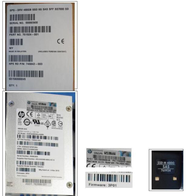 "SSD SAS 6G SFF da 480 GB per