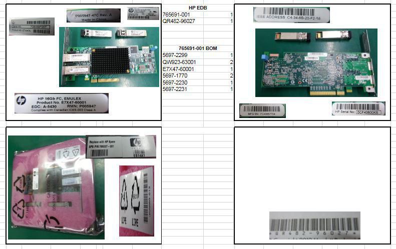 16GB Dual Port Fibre Channel - 786037-001