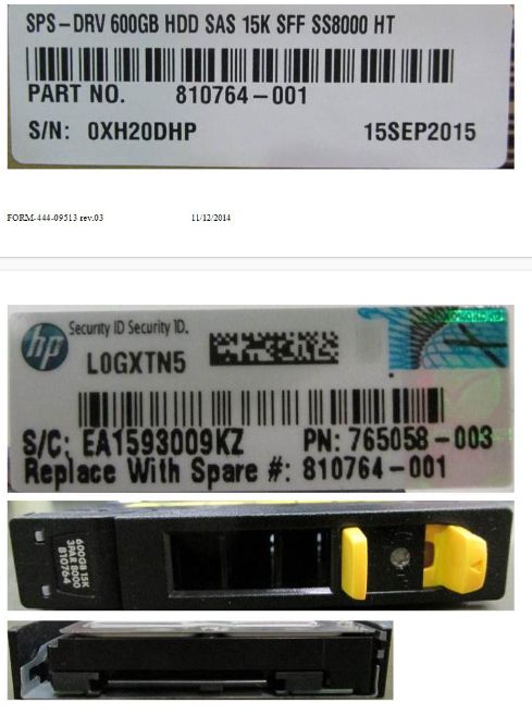 DRV 600GB HDD SAS 15K SFF