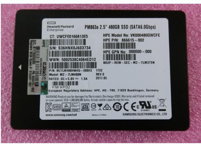 DRV SSD 480GB 6G 2.5 SATA VE