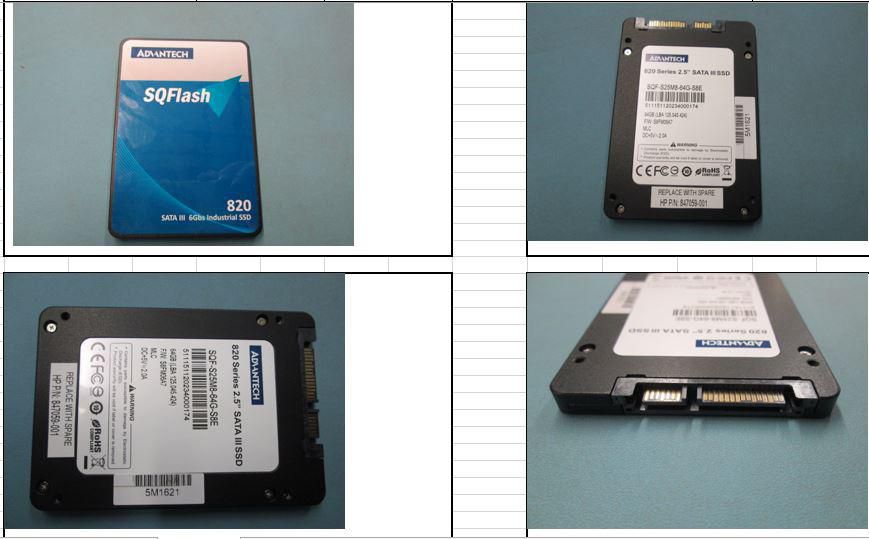 DRV SSD 64GB 2.5"