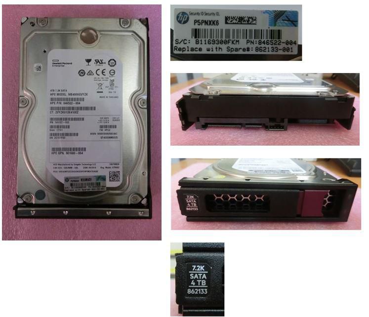 HP ENTERPRISE HPE SPS-DRV HDD 4TB 6G 7.2K LFF SATA MDL LP