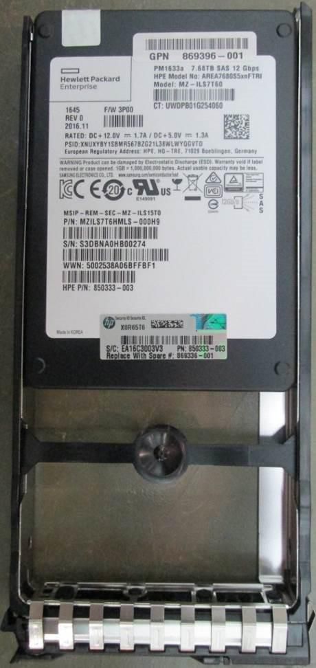 7.68TB SSD SAS SFF XCSM FIPS