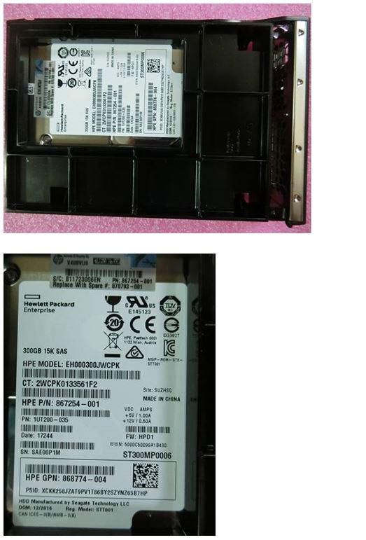 HP ENTERPRISE HD 300GB 12G 15K LFF SAS ENT