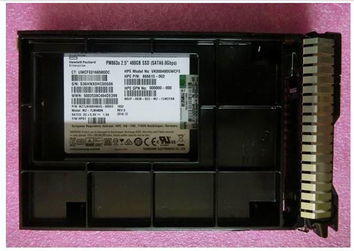 HP ENTERPRISE SSD 480GB 6G LFF SATA RI PLP