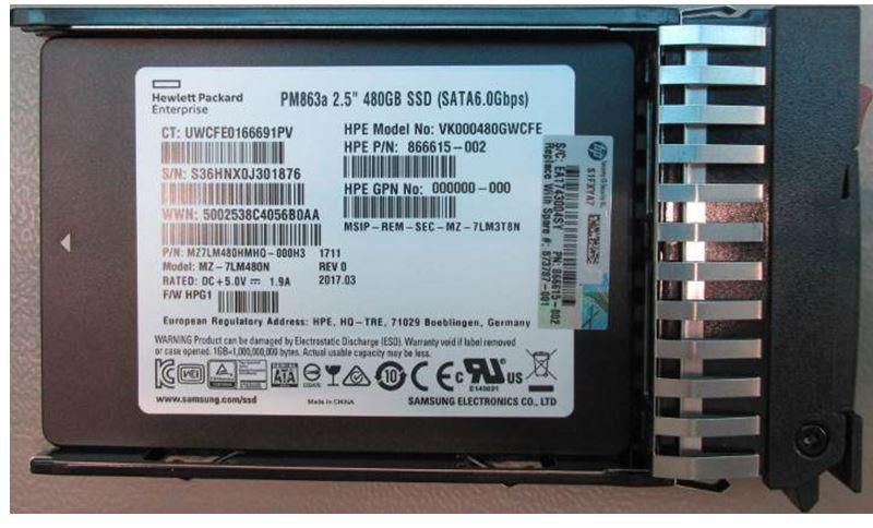 SSD 480GB 6G SFF SATA RI PLP