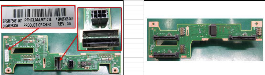 3-LFF SAS rear backplane for