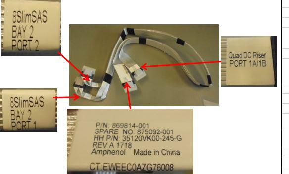 Slim SAS NVMe direct attach