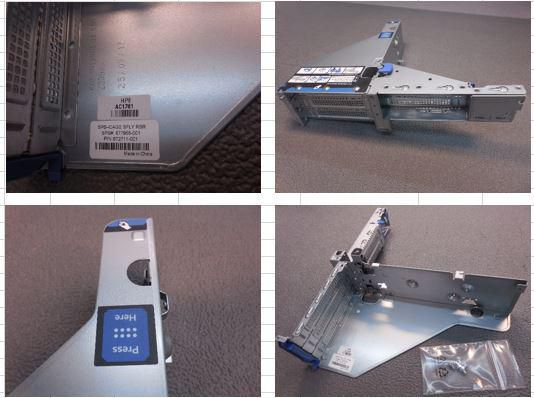 Butterfly PCIe riser cage for