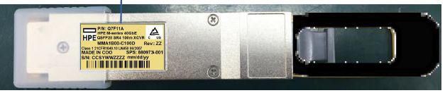 40GbE QSFP28 transceiver