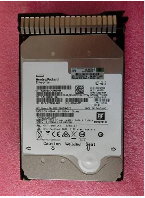 HP ENTERPRISE DRV HDD 12TB 7.2K LFF SATA