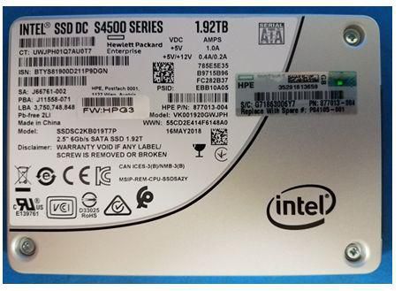 DRV SSD 1.92TB SFF SATA RI RW