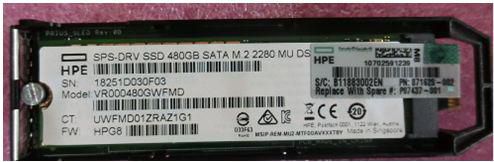 DRV SSD 480GB SATA M.2 2280