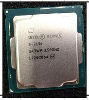 Hewlett-Packard-Enterprise P07862-001 W126150308 CPU CFL E-2134 4C 3.50 GHz 71 