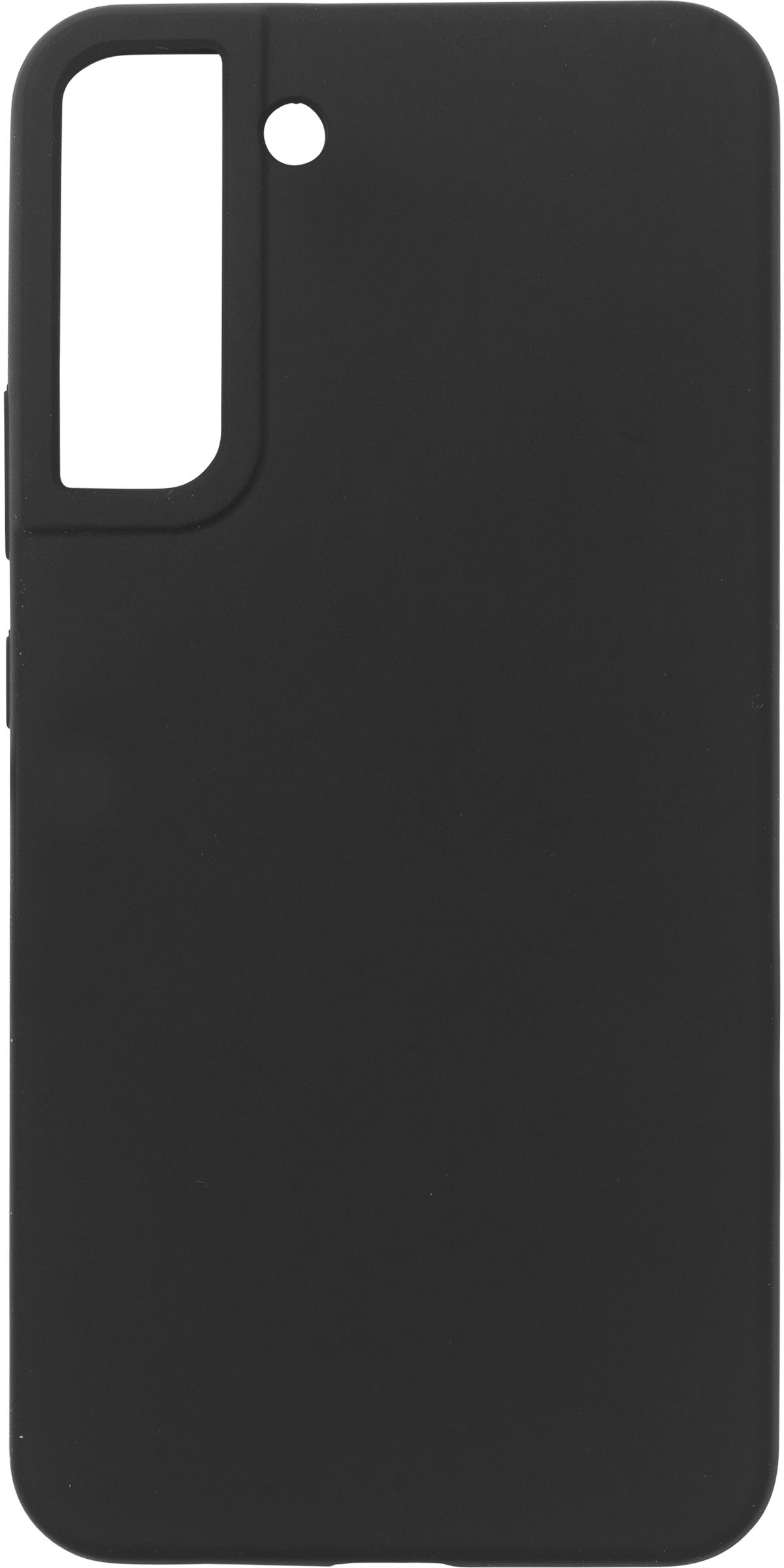 ESTUFF - Hintere Abdeckung für Mobiltelefon - Silikon - Schwarz - für Samsung Galaxy S22+ (ES673189-