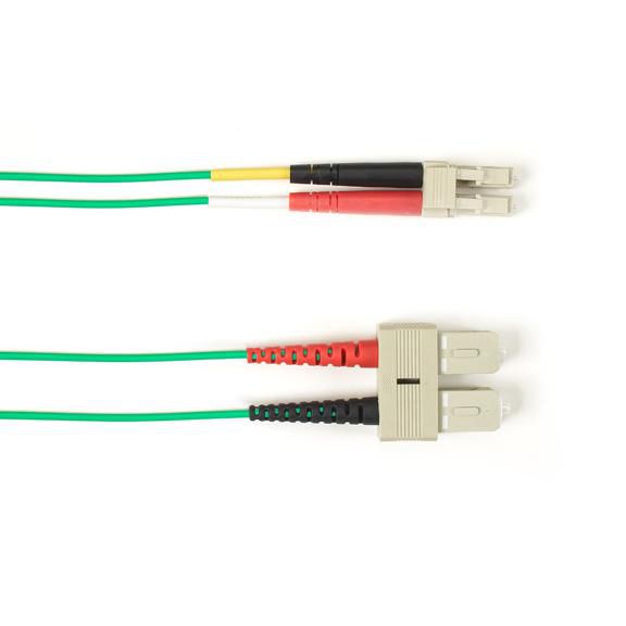 SM FO PATCH CABLE DUPLX, - FOLZHSM-008M-SCLC-GN