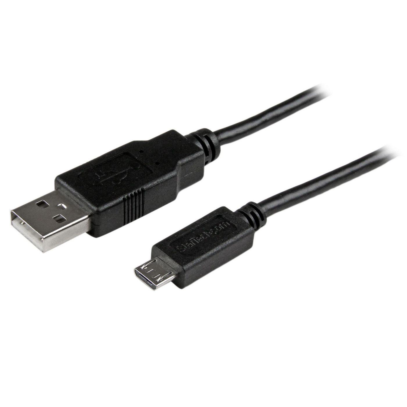 StarTechcom USBAUB50CMBK 0.5M USB  SLIM MICRO USB CBL 