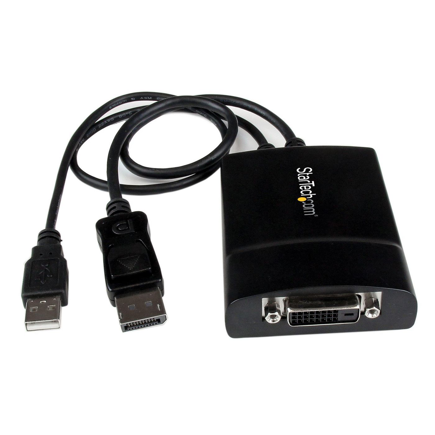 STARTECH.COM DisplayPort auf Dual Link DVI Konverter mit USB Stromversorgung / DP (Stecker) zu DVI-D