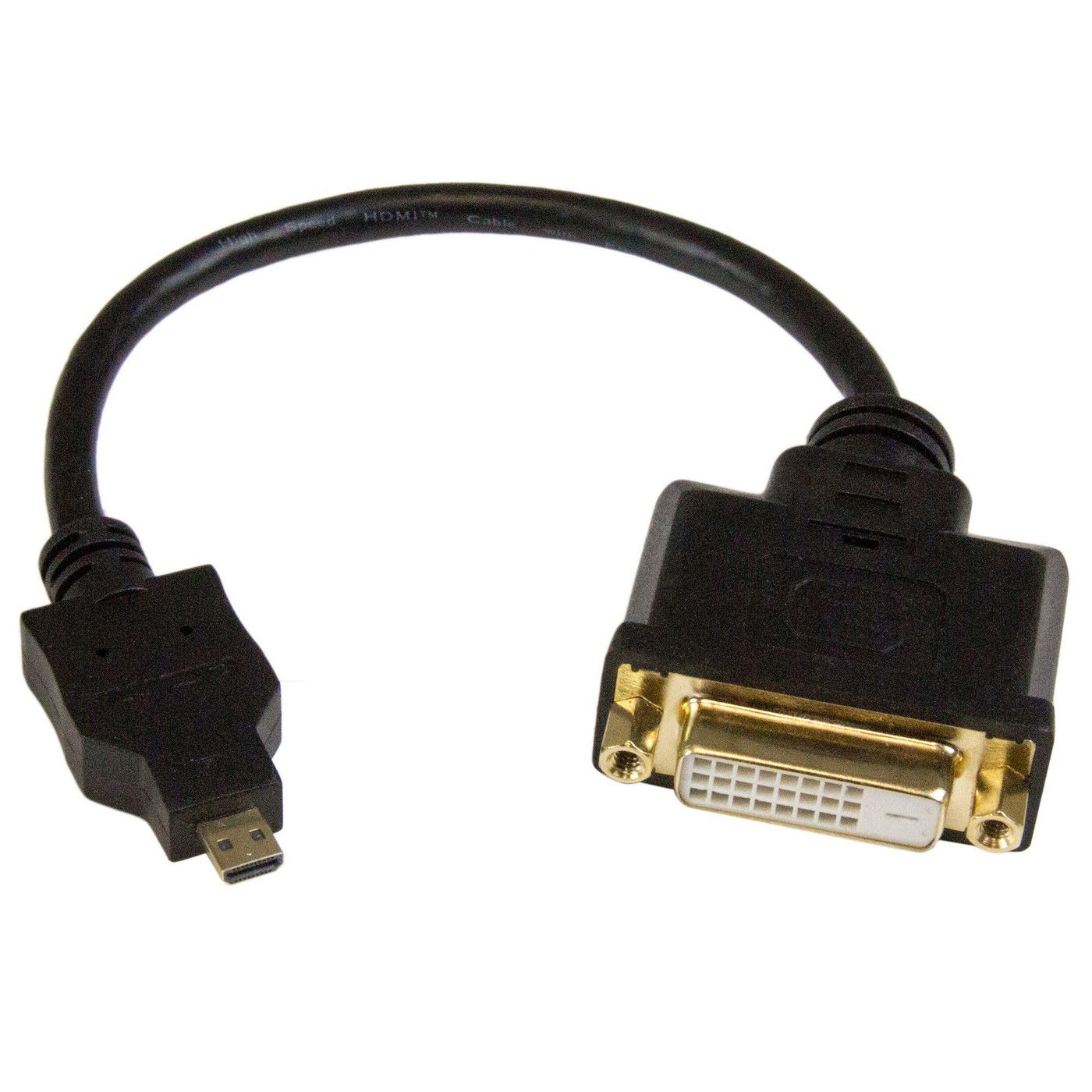 STARTECH.COM 20cm Mini HDMI auf DVI-D Adapter - St/Bu - Mini HDMI zu DVI Konverter Kabel