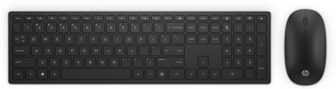HP Pavilion 800 - Keyboard and mouse set - wireless - English QWERTY - jet black (4CE99AA#ABB)