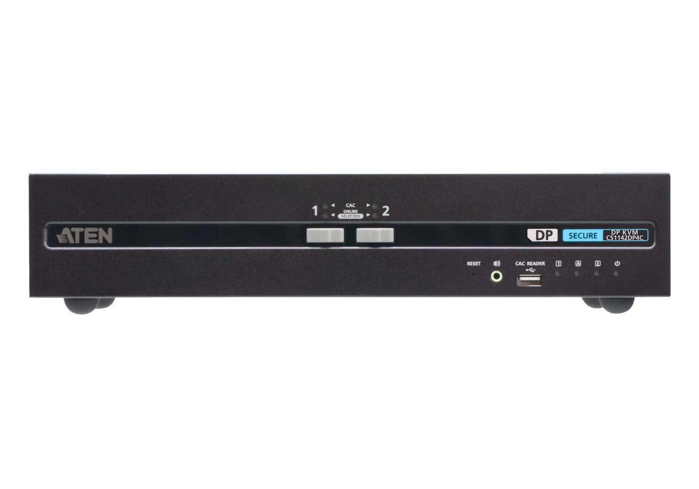 ATEN Switch KVM sicuro a visualizzazione doppia a 2 porte USB DisplayPort con CAC (conforme a PSD PP v4.0)