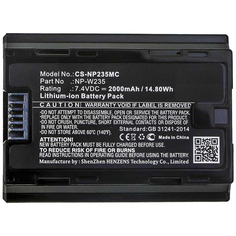 Battery For Camera 14.80wh Li-ion 7.4v 2000mah (mbxcam-ba474)