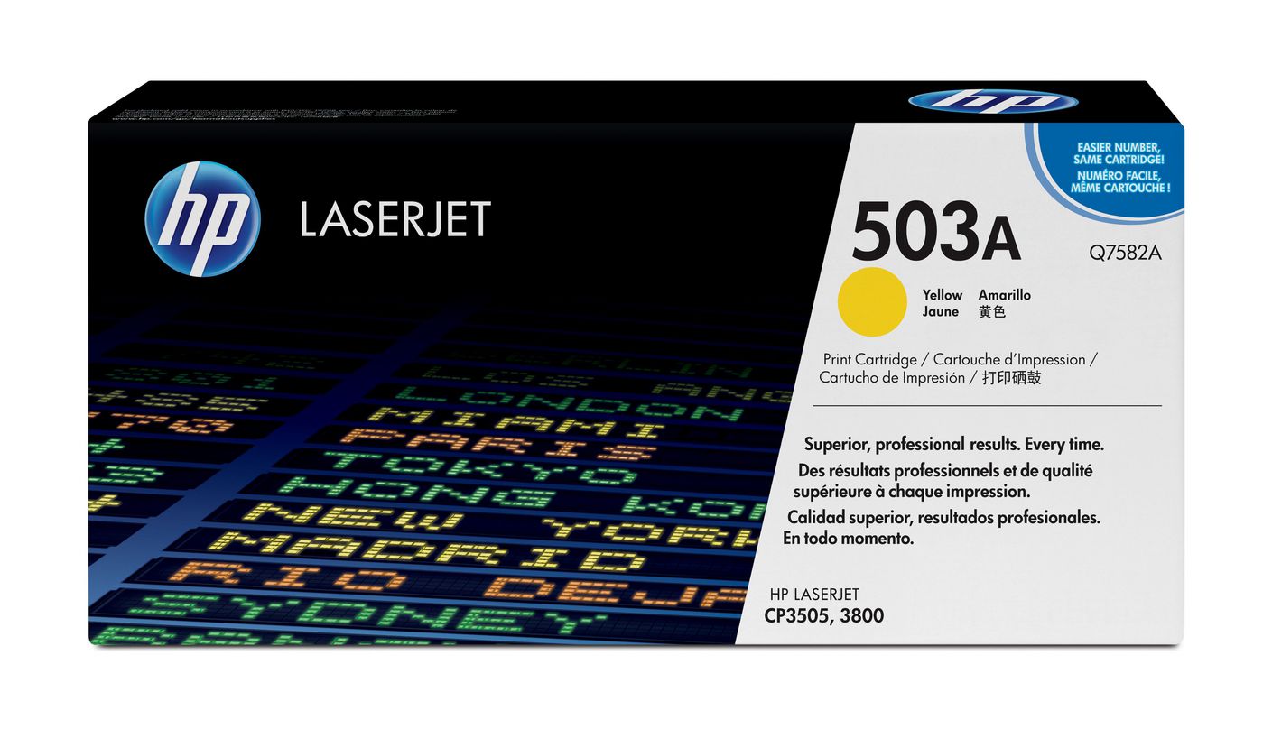 HP 503A Gelb LaserJet Tonerpatrone (Q7582A)