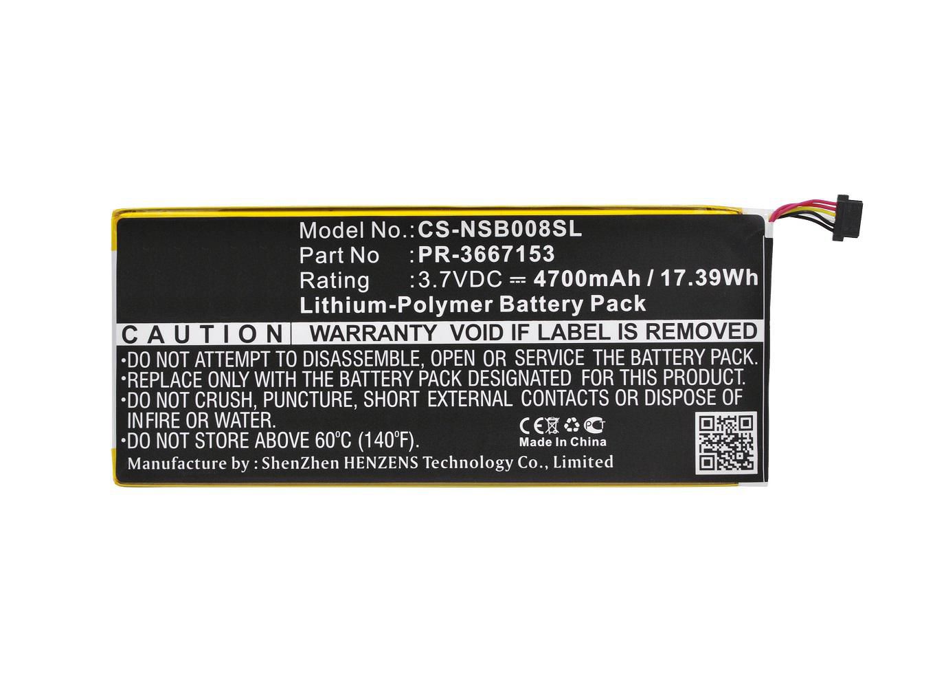 CoreParts MBXTAB-BA077 W125994160 Battery for Nabi Tablet 