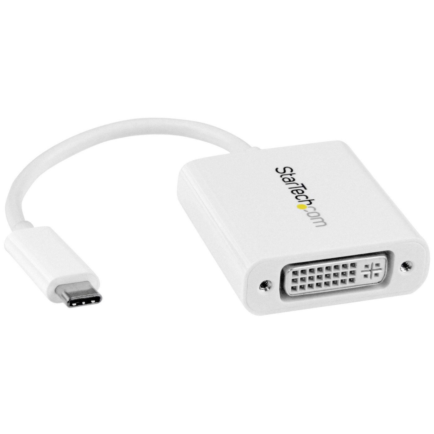 StarTechcom CDP2DVIW USB-C to DVI Adapter - White 