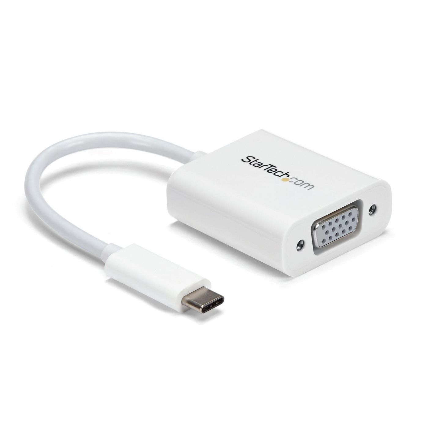 StarTechcom CDP2VGAW USB-C TO VGA ADAPTER - WHITE 