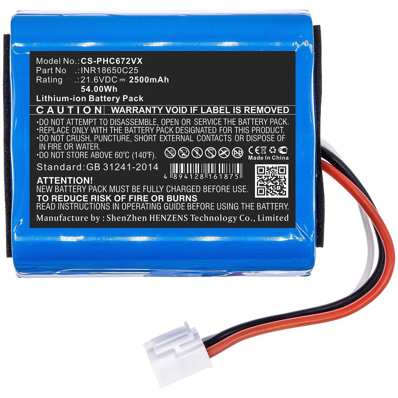 Battery 54.00Wh Li-ion 21.6V