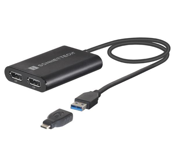 Sonnet USB3-DDP4K W127153070 Dual 4K 60Hz DisplayPort 