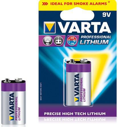 Varta 6122301401 Lithium 9V-Block 6 LR 61 