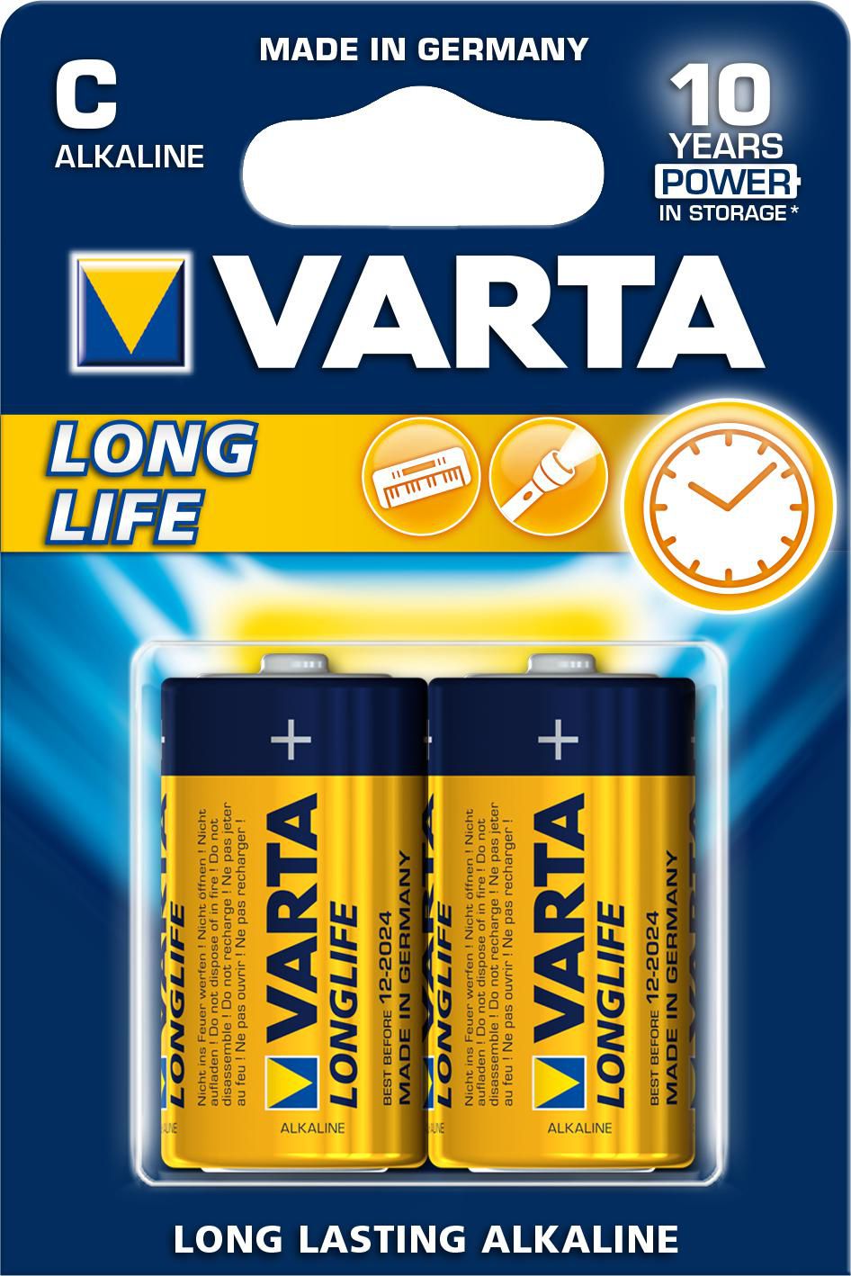Varta 4114101412 W128262904 4114 Single-Use Battery C 