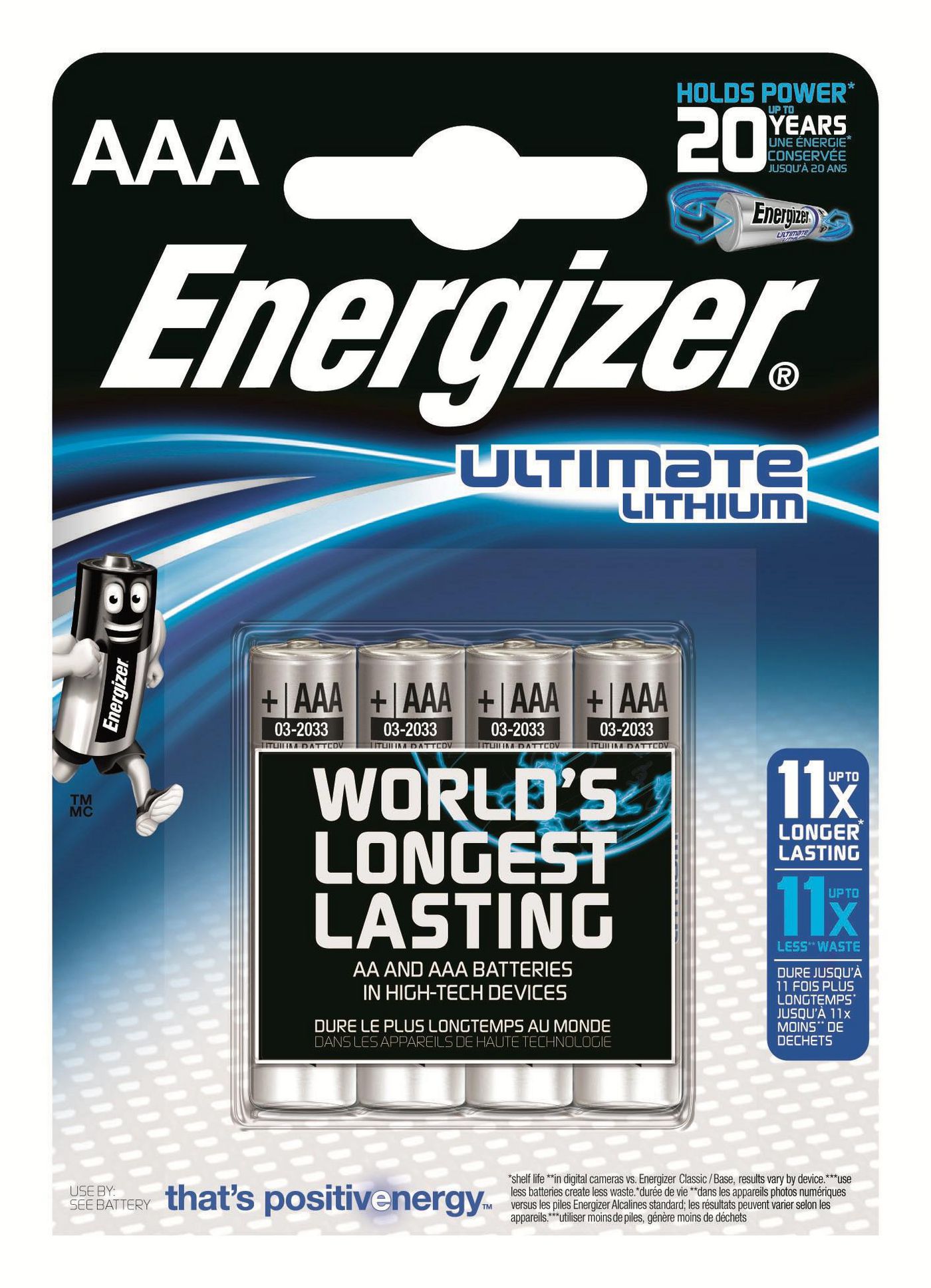 Energizer 7638900273267 Battery AAALR03 Ultimate Lith 