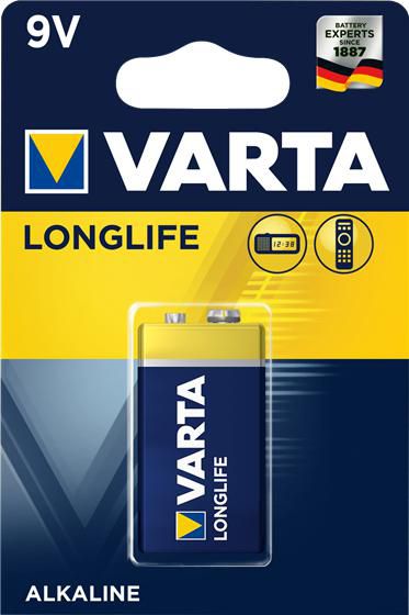 Varta 04122101411 Longlife Extra 9V Bloc 