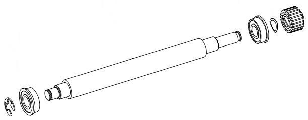 PLATEN ROLLER ASSY 4IN PEEL A-CLASS - 15-3019-02