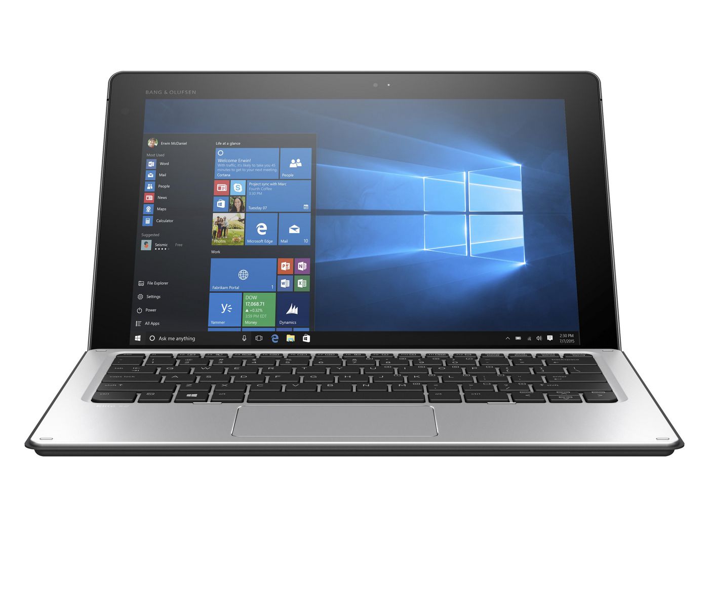 Elite x2 1012 G1 Tablet - 12in - M7 6Y75 - 8GB RAM - 256GB SSD - Win10 Pro - Denmark