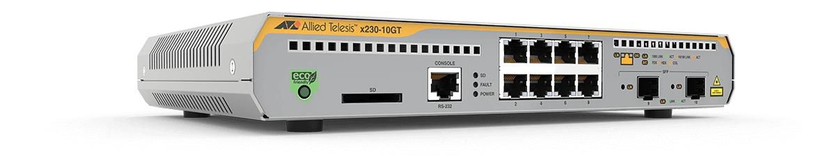 ALLIED TELESIS Switch L2+ managed 8x10/100/1000Mbps 2xS