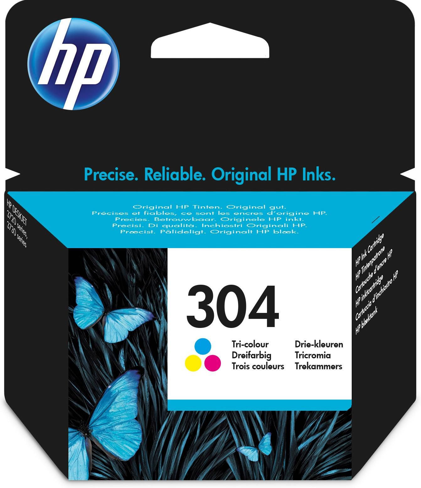 HP N9K05AEBA3 W128261863 304 Tri-Color Original Ink 