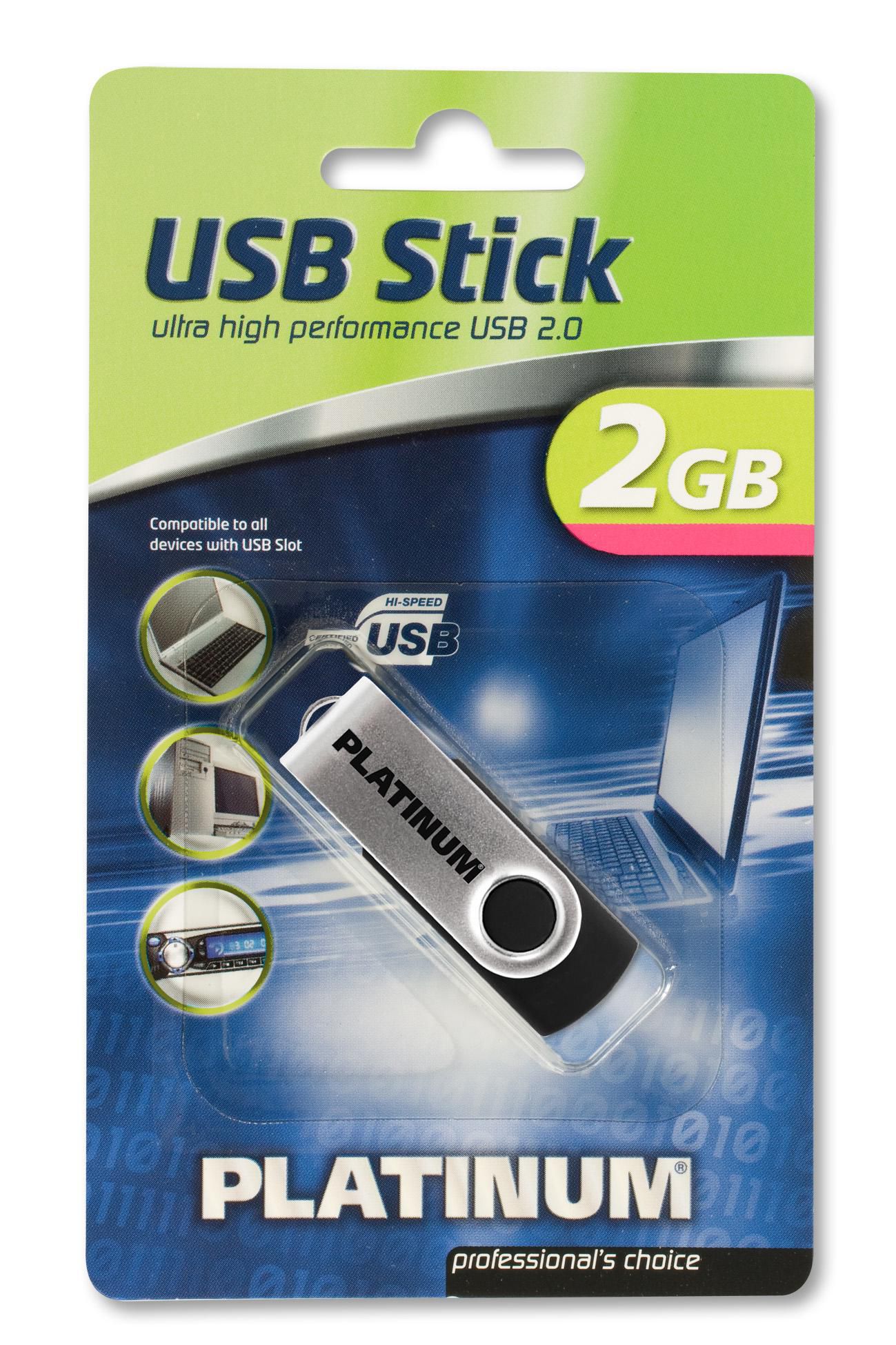 Platinum 177558 HighSpeed USB 2GB, Twister 