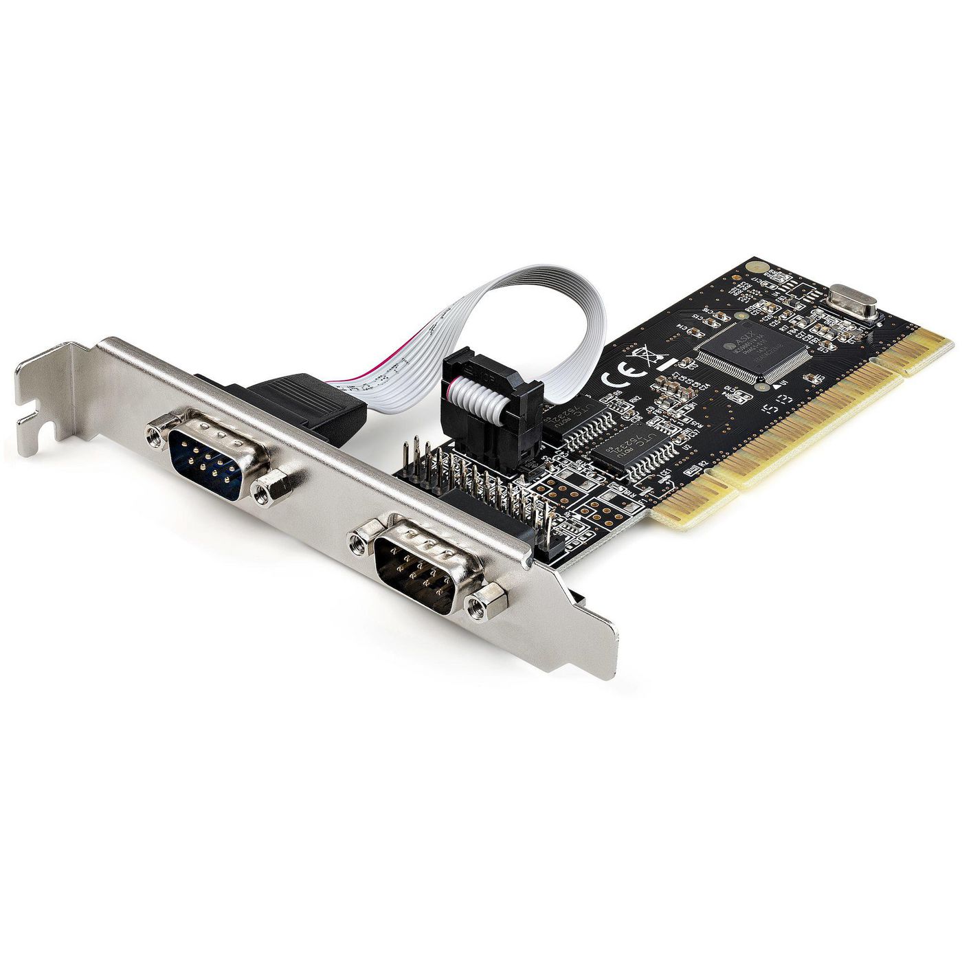 STARTECH.COM RS232 PCI Karte - PCI auf 2 Serielle Port-Karte - PCI 2-Port DB9 Serielle Controller-Ka